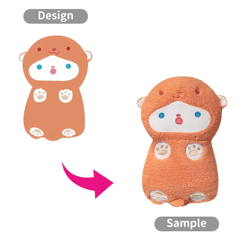 Professionale di alta qualità Plushie personalizzato mascotte Logo aziendale Anime peluche bambole cuscino personalizzazione
