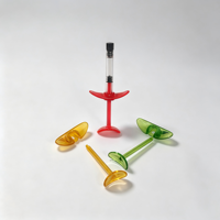 Conteneur COP incassable de 1 ml, piston translucide codé par couleur et piston en caoutchouc à joint hermétique pour marque privée haut de gamme
