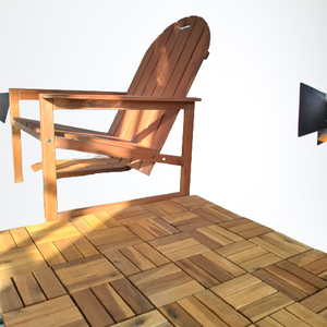 ACACIA Decor Étanche 300X300mm Carrelage de terrasse à emboîtement Conception de ferme extérieure 18mm Épaisseur Lisse Terrasse Arrière-cour - Product Image 1