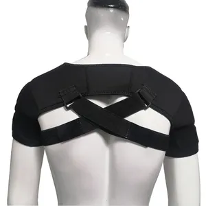 Professional Sports Shoulder Dislocation Arm Sling Adjustable Neoprene Double Shoulder Support Brace Wrap