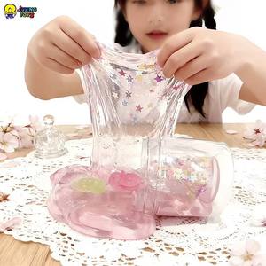 Juguetes Sensoriales Educativos JITENG, Slime <span class=keywords><strong>de</strong></span> Perlas <span class=keywords><strong>de</strong></span> Cristal Transparente, Súper Suave, Brillante, No Tóxico, con Mini Peces, Recompensas para el Aula - Product Image 2