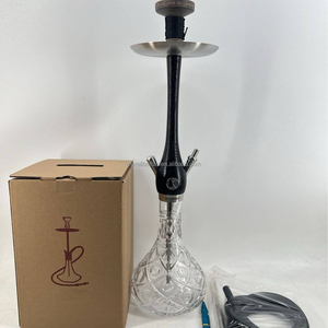 Premium Wookah-Style <b>Hookah</b> with Wooden Body and Glass Base | Handcrafted for Both Lounges and Daily Home Use - Product Image 4