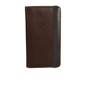 Роскошный кожаный бумажник для паспорта
