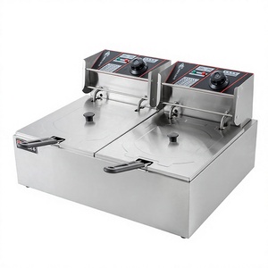 Friteuse commerciale pour hot-dogs, poulet frit et frites - Électrique 110-220V - Product Image 3