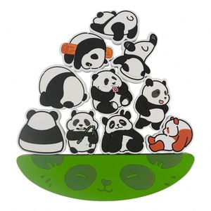 Cartoon Cute Animals Balance Blocks Montessori Boys Girls Kids Capybara Panda Stacking Wooden Toys - Product Image 6