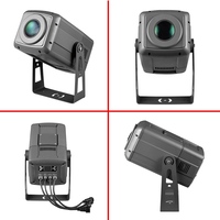 Projecteur Gobo LED publicitaire extérieur 200W avec zoom, rotation à 360° et effet arc-en-ciel, IP65, 10 canaux DMX, lumière de projection de Noël