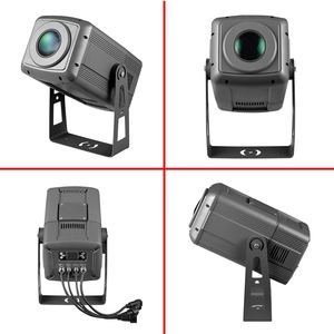 200W LED Advertising Outdoor Zoom Gobo <strong>Projector</strong> with <strong>360</strong> Rotation &amp; Rainbow Effect IP65 10CH DMX Christmas Projection Light - Product Image 2