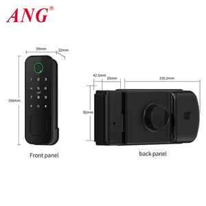 Ang Veilig Sleutelloos Slim Deurslot Aa Batterijvoeding Wachtwoord Vingerafdruk Tuya Ttlock Elektrisch Velgslot Voor Houten Deur - Product Image 6