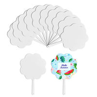 Produits les plus vendus 2025 Fabricant Nouveau Style Impression Personnalisée Sublimation Ventilateurs à main en plastique portables de couleur unie