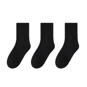 Women Solid Color Mid-Calf Socks Sweat-Absorbent Breathable Odor-Resistant For Students And Sports Wear - Product Image 5