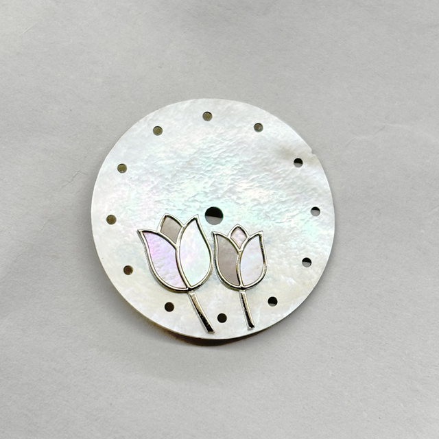 25*0.15mm White Natural MOP | Petal Mosaic Mother-of-Pearl Dial Parts, Custom Watch Tools & Spare Parts