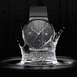 Reloj Minimalista Unisex Ultrafino IP Azul, Reloj de Pulsera de Acero Inoxidable para Hombre, Reloj de Negocios para Hombre con Multifunción - Product Image 5