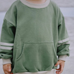 Custom per bambini e <span class=keywords><strong>ragazzi</strong></span> oversize 2 pezzi tuta tuta a tracolla e pantaloni della tuta jogging Set con tasche - Product Image 2