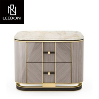 Meubles de chambre à coucher classiques de luxe haut de gamme table de chevet pour la maison hôtel appartement