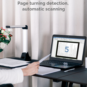 Chuyên nghiệp D500 có thể gập lại 8MP A4 tài liệu Scanner với OCR cho văn phòng kinh doanh thư viện - Product Image 4