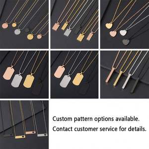 Collar de Acero Inoxidable con Diseño de Nombre Personalizado, Estilo Pareja, Precio Bajo - Product Image 6