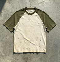 T-shirt surdimensionné de haute qualité fabriqué en Chine, 275 gsm, couleur personnalisée, impression personnalisée, t-shirt délavé