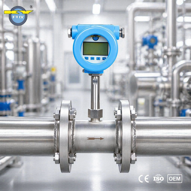 Intelligent Explosion-proof Industrial Turbine Flow Meter IP67 Anti-interference High Temp Resistant +/-0.2% Accuracy Stainless