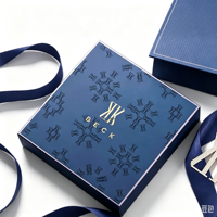 Boîte cadeau personnalisée avec couvercle et base, boîte rigide gaufrée avec couvercle, boîte d'emballage en papier avec logo personnalisé pour produits de luxe de marque