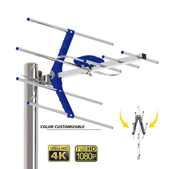 The Outdoor Hdtv Dvb-t2 Antena Uhf Vhf Strong Singal hd Tv Aerial High Gain Digital Tv Antenna for Long Range
