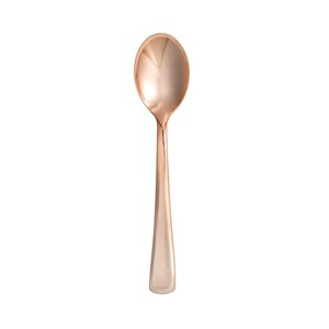 공장 저가 고급 일회용 금색 수저 세트, 파티/웨딩용 금색 플라스틱 식기류 - Product Image 4