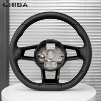 Volant en cuir noir avec surpiqûres pour Volkswagen Jetta Golf 4 5 6 7 R MK4 MK5 MK6 MK7 MK7.5 GTI Polo Passat CC