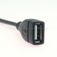 Kabel USB 2.0 Female/Male ke JST ZH1.5mm 2/4 Pin, Selubung PVC, Konduktor Tembaga Murni, Pitch 1.0/2.0/2.54mm, Untuk Penggunaan Elektronik