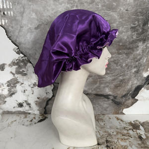 Nuevo Gorro de Satén 2 en 1 para Mujer, Gorro de Moda con Red para el Cabello, Gorro Reversible Ajustable para <span class=keywords><strong>Dormir</strong></span> - Product Image 3