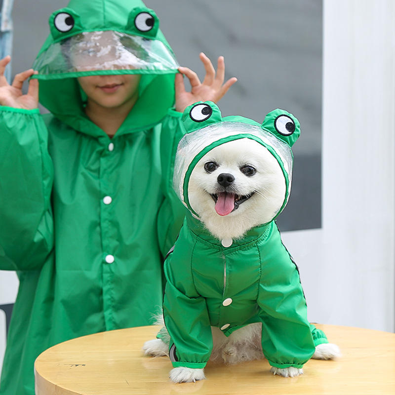 Waterproof Outdoor Pet Raincoat Modern Polyester Supplies for