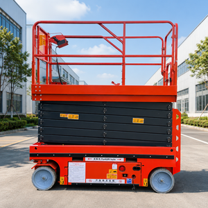 Plataforma Elevadora de Tijera Eléctrica de 6m, 8m, 10m, Equipo de Trabajo Aéreo Hidráulico Móvil, Listo para Enviar - Product Image 3