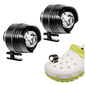 Faros Led impermeables para decoración de zapatos Croc, luces nocturnas