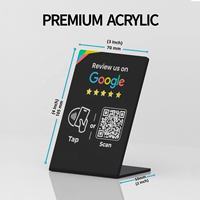 Etiqueta NFC de PVC de 13.56mhz para Reseñas de Google, Tarjeta de Visita Digital con Código QR, Escaneo y Tocar para Hoteles