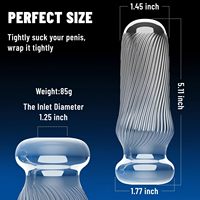 Männer Handbuch Wieder verwendbare Handheld lebensechte TPE männliche Masturbation Stroker Ärmel Sexspielzeug Penis Trainer