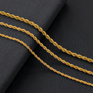 3/4/5MM chaîne à maillons en acier inoxydable collier en corde pour hommes mode Hip Hop bijoux torsadé <span class=keywords><strong>Miani</strong></span> chaînes cubaines tour de cou - Product Image 2
