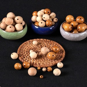 Perles en bois de pêche rondes de 0,4, 0,6, 0,8, 1,0 cm en vrac pour la fabrication de bracelets, la décoration intérieure, les fournitures d'artisanat, les cadeaux - Product Image 3