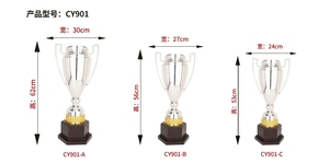 Op voorraad: op maat gemaakte metalen voetbal-, basketbal- en bodybuilding-trofeeën, prijzen, bekers, sportmedailles en trofeeën - Product Image 2