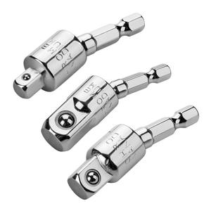 Adaptateur de prise universelle Zhejiang, tête pivotante à 360 degrés, acier au chrome-vanadium métrique, chromé - Product Image 1