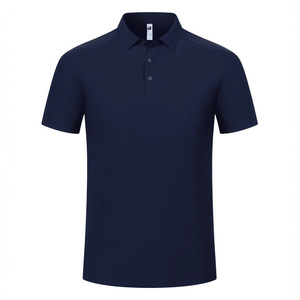 Polo Shirt Black Short Sleeve Solid Color Nylon Workwear Daily Use - Product Image 2