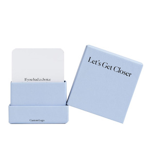 Juegos de cartas de conversación personalizados Deck Get Closer Couple Conversation Cards para parejas/<span class=keywords><strong>amigos</strong></span>/familias - Product Image 3