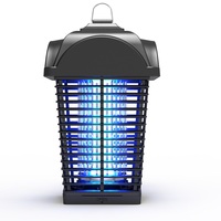 Raquette anti-moustique électrique à tube UVA intégré 18W avec capteur de lumière Bug Zapper Solar Bug Zappers