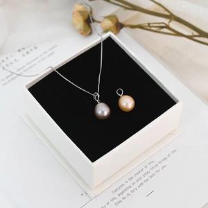 Natural Freshwater <b>Pearl</b> <b>Necklace</b> for Women 925 <b>Silver</b> Ins Trendy Minimalist Style Versatile Water Droplet Collarbone Chain - Product Image 5