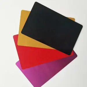 2020 Nieuwe Collectie 0.8Mm Dikke Metalen Credit Card Blanks/Geanodiseerd Dikke Aluminium Visitekaartje Blanks