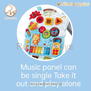 Approvisionnement d'usine unisexe infantile Musical <span class=keywords><strong>Piano</strong></span> Walker multifonction jeu éducatif panneau bébé jouet sûr pour les tout-petits - Product Image 4