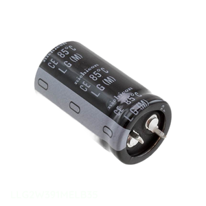 ตัวเก็บประจุแบบ Through Hole CAP ALUM 390UF 20% 450V SNAP TH 390 uF รุ่น LLG2W391MELB35 จากผู้ผลิต - Product Image 1