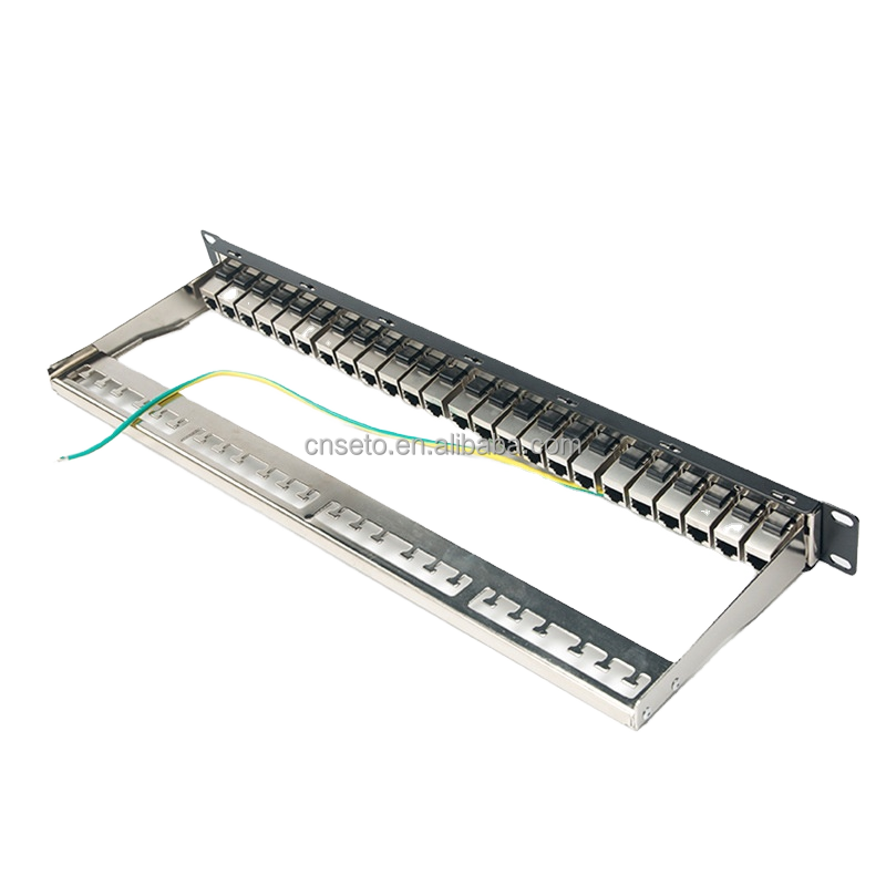 Cable Matters Rackmount 1U 24 Port Keystone Patch Panel with Cable ...