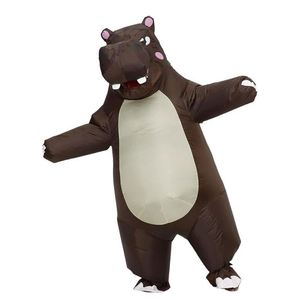 Indonesia Factory Custom Made Halloween Party Inflatable Hippo <b>Costume</b> Adults Polyester Unisex Easy Setup - Product Image 2