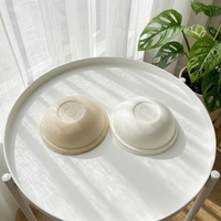 Couvercles de gobelets en bagasse biodégradables et compostables, écologiques, taille ronde 80/90 mm pour smoothies et café, modèle OEM PC003