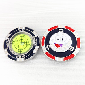 Venta al por mayor moderna arcilla juego de fichas de póquer marcador de pelota de golf personalizado Casino Monte Carlo metal cerámica chapado técnica de hierro recuerdos - Product Image 1