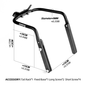 Rhino walk Fahrrads attel tasche Stabilisator Halterung Fahrrad Sattel tasche Sitz montage Feste Basis Zubehör - Product Image 2
