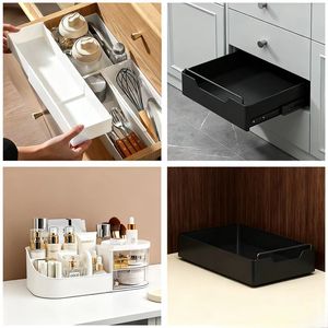 Estante de Almacenamiento Extraíble para Debajo del Fregadero, Moderno, de Acero Inoxidable, Sin Perforaciones, para Cocina y Baño, para Platos y Especias - Product Image 4